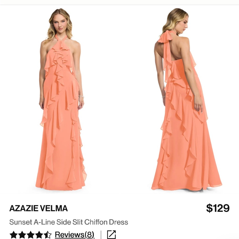 Azazie Velma Sunset Chiffon Maxi Dress
